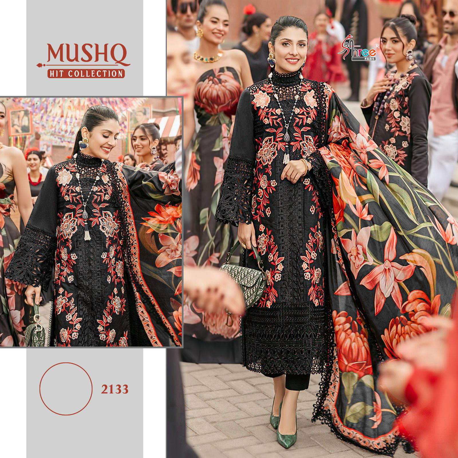 Mushq 2132 To 2135 By Shree Pakistani Suits Catalog